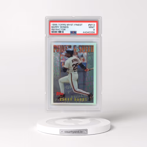 1996 Topps Mystery Finest #M13 Barry Bonds - Refractor (PSA 9 MINT)