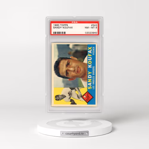 1960 Topps #343 Sandy Koufax (PSA 8 NM-MT)