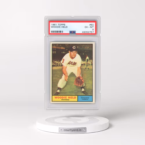1961 Topps #60 Woodie Held (PSA 6 EX-MT)