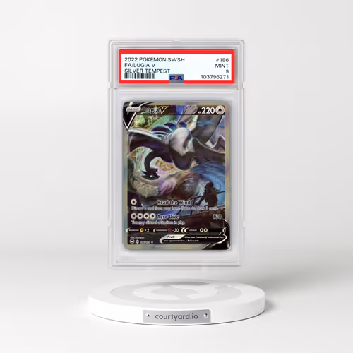 2022 Pokémon Sword & Shield Silver Tempest #186 Lugia V - Holo Full Art (PSA 9 MINT)