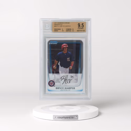 2011 Bowman Chrome Prospects #BCP111 Bryce Harper (BGS 9.5 GEM MINT)