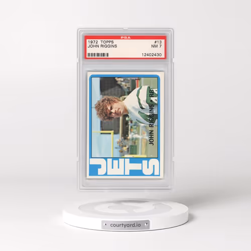1972 Topps #13 John Riggins (PSA 7 NM)