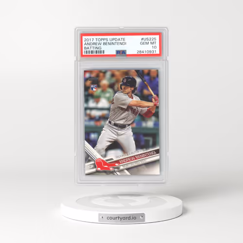 2017 Topps Update #US225 Andrew Benintendi - Batting (PSA 10 GEM MINT)