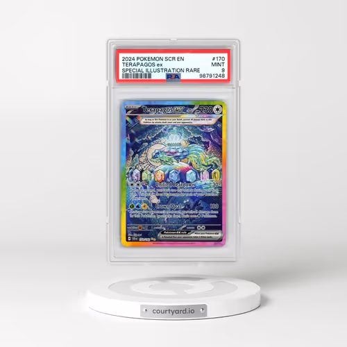 2024 Pokémon Scr EN-Stellar Crown #170 Terapagos EX - Holo Special Illustration Rare (PSA 9 MINT)