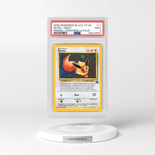 1999 Black Star Promos #11 Eevee - Holo Pokémon League (PSA 9 MINT)