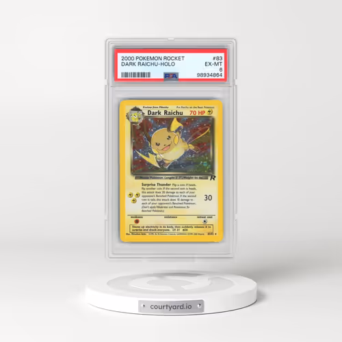 2000 Pokémon Rocket #83 Dark Raichu - Holo (PSA 6 EX-MT)