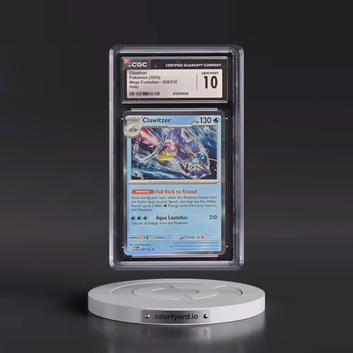 2025 Mega Evolution - MEG EN #038/132 Clawitzer - Holo (CGC 10 GEM MINT)