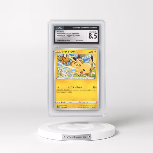 2022 Paradigm Trigger #024/098 Pikachu (CGC 8.5 NM-MT+)
