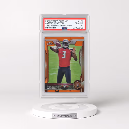 2015 Topps Chrome #200 Jameis Winston - Orange Refractor (PSA 10 GEM MINT)