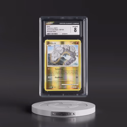 2007 Diamond & Pearl #92/130 Onix - Reverse Holo (CGC 8 NM-MT)