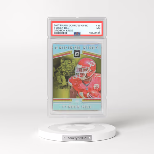 2017 Panini Donruss Optic Gridiron Kings #36 Tyreek Hill (PSA 7 NM)
