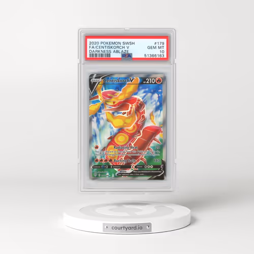 2020 Pokémon Sword & Shield Darkness Ablaze #179 Centiskorch V - Holo Full Art (PSA 10 GEM MINT)