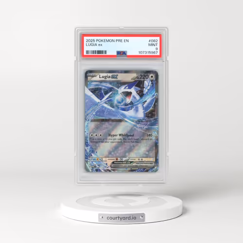 2025 Pokémon Pre EN-Prismatic Evolutions #082 Lugia EX - Holo (PSA 9 MINT)