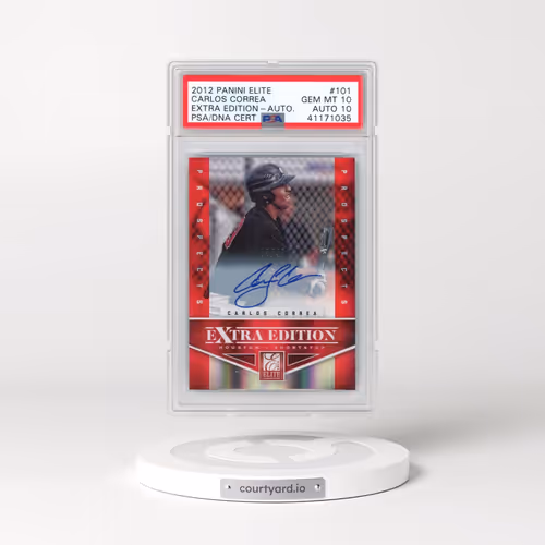 2012 Panini Elite Extra Edition #101 Carlos Correa - Autograph (PSA 10 GEM MINT)