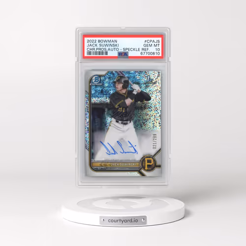 2022 Bowman Chrome Prospect Autographs #CPAJS Jack Suwinski - Speckle Refractor (PSA 10 GEM MINT)