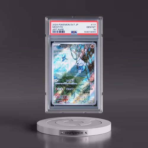 2024 Pokémon SV7-Stellar Miracle #111 Meditite - Art Rare (PSA 10 GEM MINT)