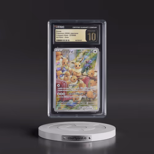 2024 Crimson Haze #078/066 Eevee - Art Rare Holo (CGC 10 PRISTINE)