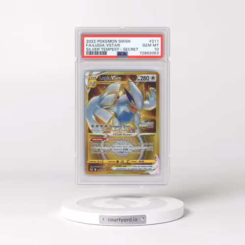2022 Pokémon Sword & Shield Silver Tempest #211 Lugia Vstar - Full Art Secret (PSA 10 GEM MINT)