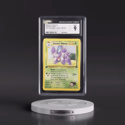 2000 Gym Challenge #45/132 Giovanni's Nidorino - 1st Edition 1st Edition (CGC 9 MINT)