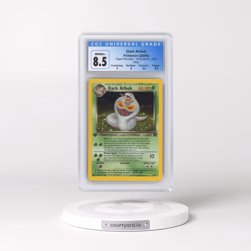 2000 Team Rocket #2/82 Dark Arbok - 1st Edition Holo (CGC 8.5 NM-MT+)