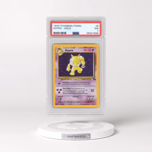 1999 Pokémon Fossil #8 Hypno - Holo (PSA 7 NM)