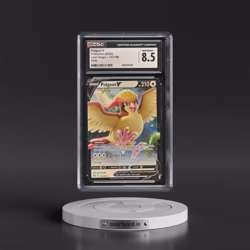 2022 Lost Origin #137/196 Pidgeot V - Holo (CGC 8.5 NM-MT+)
