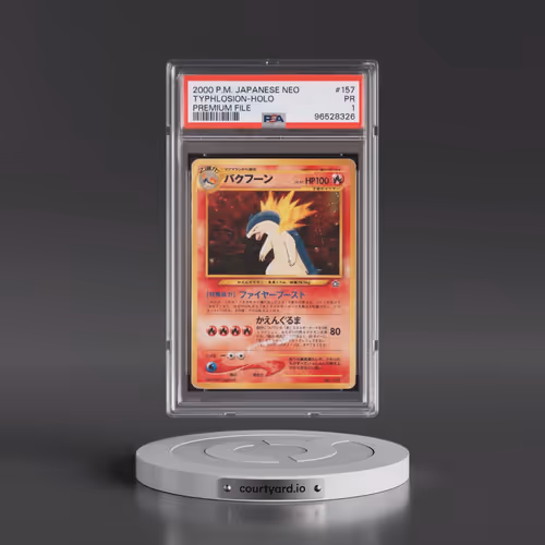 2000 Pokémon Neo #157 Typhlosion - Holo Premium File (PSA 1 PR)