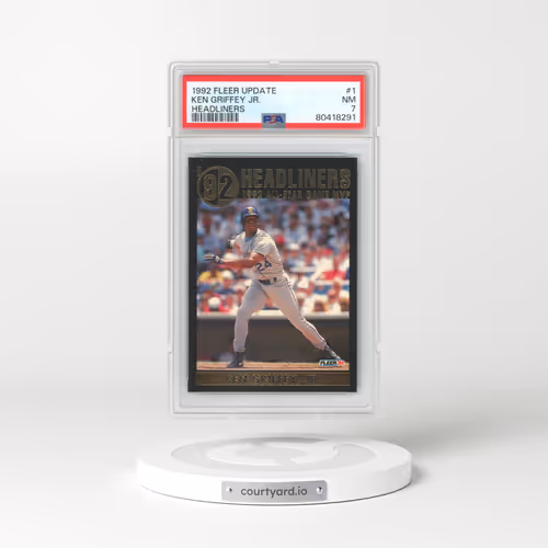 1992 Fleer Update Headliners #1 Ken Griffey Jr (PSA 7 NM)