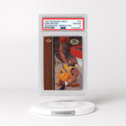 1997 Bowman's Best Techniques #T4 Kobe Bryant - Refractor (PSA 10 GEM MINT)