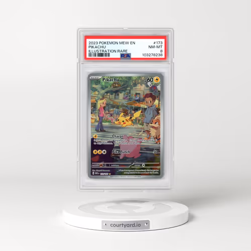2023 Pokémon Mew EN-151 #173 Pikachu - Illustration Rare (PSA 8 NM-MT)