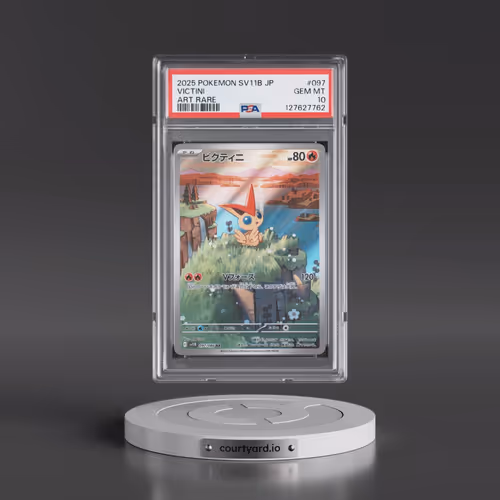 2025 Pokémon Sv11b-Black Bolt #097 Victini - Art Rare (PSA 10 GEM MINT)