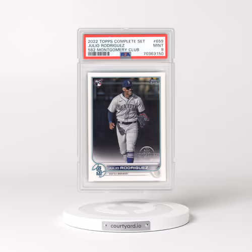 2022 Topps Complete Set #659 Julio Rodriguez - 582 Montgomery Club (PSA 9 MINT)