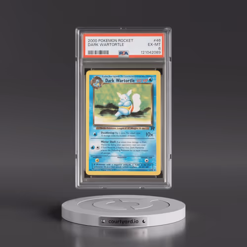 2000 Pokémon Rocket #46 Dark Wartortle (PSA 6 EX-MT)