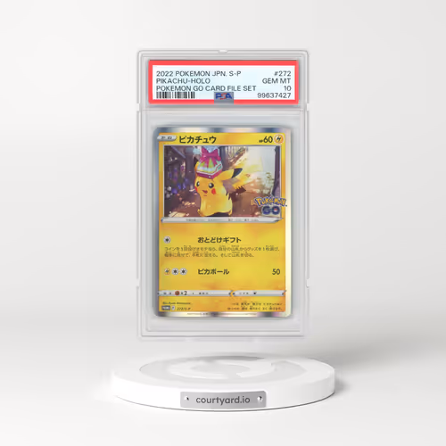 2022 Pokémon S Promo #272 Pikachu - Holo Pokemon Go Card File Set (PSA 10 GEM MINT)