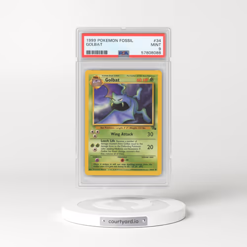 1999 Fossil #34 Golbat (PSA 9 MINT)