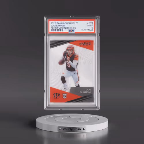 2020 Panini Chronicles Clear Vision Rookies #CV1 Joe Burrow (PSA 9 MINT)