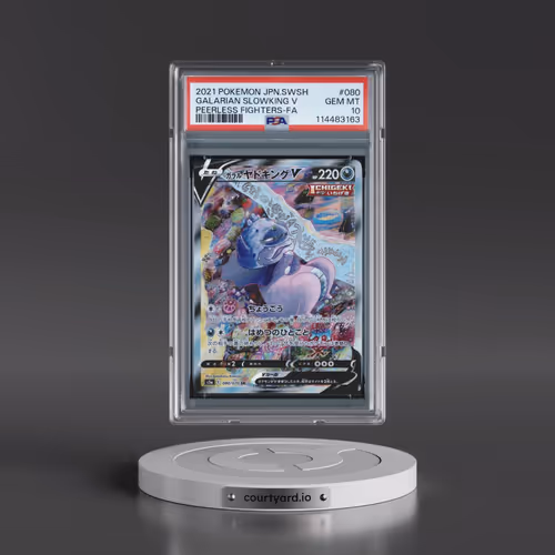 2021 Pokémon Sword & Shield Peerless Fighters #080 Galarian Slowking V - Holo Full Art (PSA 10 GEM M