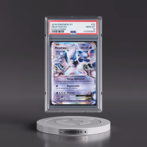 2016 Pokémon XY Evolutions #52 Mewtwo EX - Holo (PSA 10 GEM MINT)