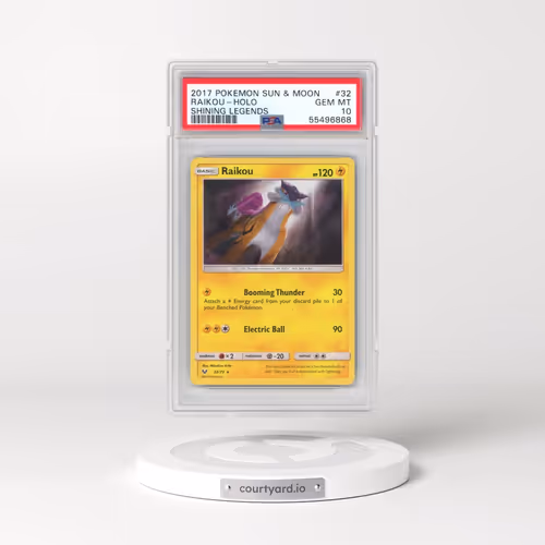 2017 Pokémon Sun & Moon Shining Legends #32 Raikou - Holo (PSA 10 GEM MINT)