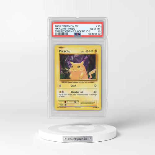 2016 Pokémon XY Evolutions #35 Pikachu - Holo Cracked Ice (PSA 10 GEM MINT)