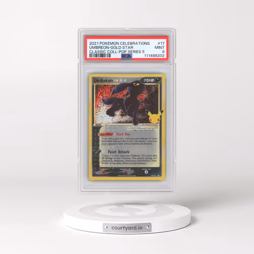 2021 Pokémon Celebrations Classic Collection #17 Umbreon-Gold Star (PSA 9 MINT)
