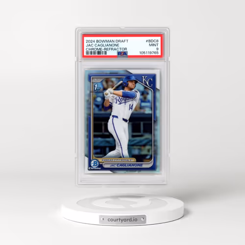 2024 Bowman Draft #BDC8 Jac Caglianone - Chrome-Refractor (PSA 9 MINT)