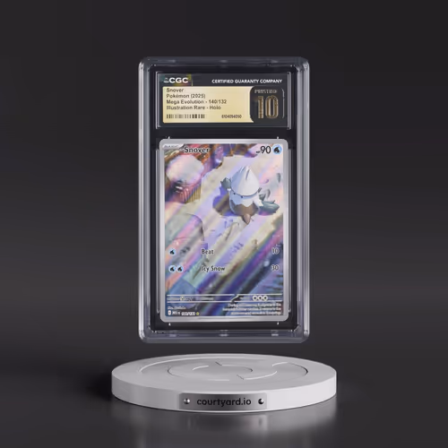 2025 Mega Evolution - MEG EN #140/132 Snover - Illustration Rare Holo (CGC 10 PRISTINE)