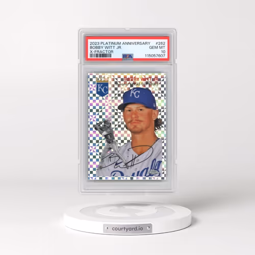 2023 Topps Chrome Platinum Anniversary #262 Bobby Witt Jr. - X-Fractor (PSA 10 GEM MINT)