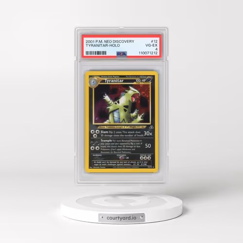 2001 Pokémon Neo Discovery #12 Tyranitar - Holo (PSA 4 VG-EX)