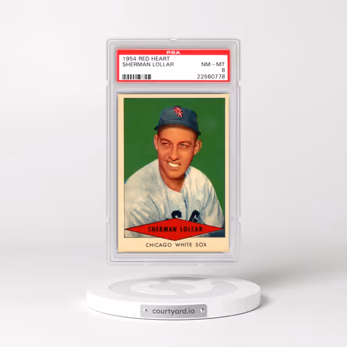 1954 Red Heart Sherman Lollar (PSA 8 NM-MT)
