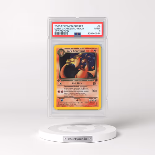 2000 Pokémon Rocket #4 Dark Charizard - 1st Edition Holo (PSA 9 MINT)