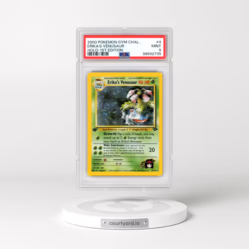2000 Pokémon Gym Challenge #4 Erika's Venusaur - 1st Edition Holo (PSA 9 MINT)