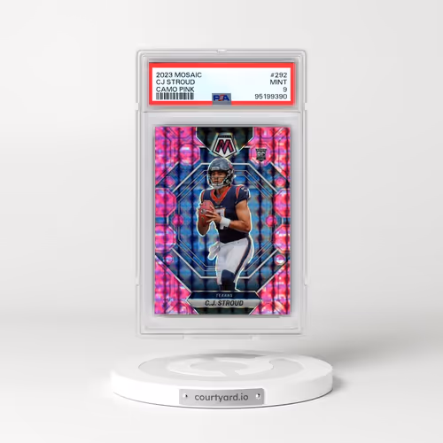 2023 Panini Mosaic #292 CJ Stroud - Camo Pink (PSA 9 MINT)