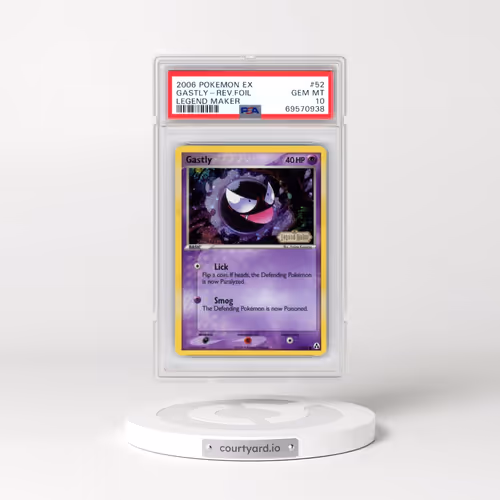 2006 Pokémon EX Legend Maker #52 Gastly - Reverse Foil (PSA 10 GEM MINT)